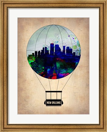 Framed New Orleans Air Balloon Print