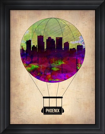 Framed Phoenix Air Balloon Print