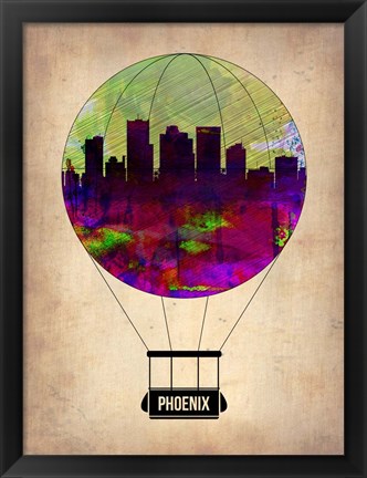 Framed Phoenix Air Balloon Print