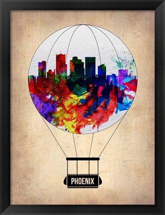 Framed Phoenix Air Balloon 2 Print