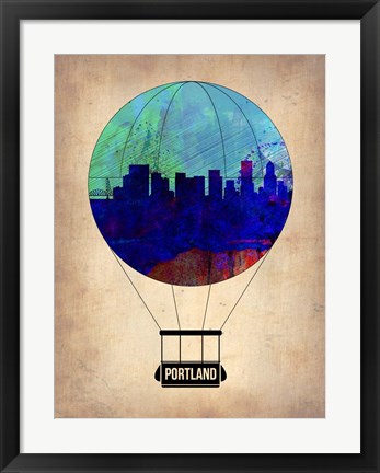 Framed Portland Air Balloon Print