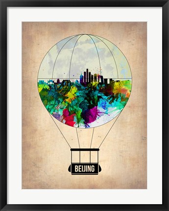 Framed Beijing Air Balloon Print
