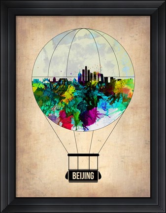 Framed Beijing Air Balloon Print