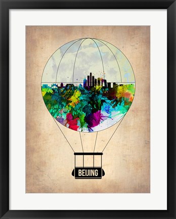 Framed Beijing Air Balloon Print