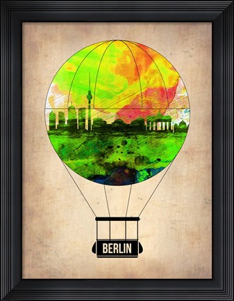 Framed Berlin Air Balloon Print