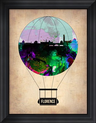 Framed Florence Air Balloon Print