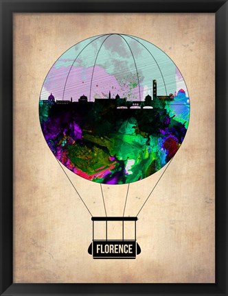 Framed Florence Air Balloon Print