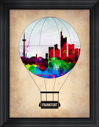 Framed Frankfurt Air Balloon Print