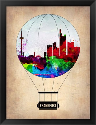 Framed Frankfurt Air Balloon Print