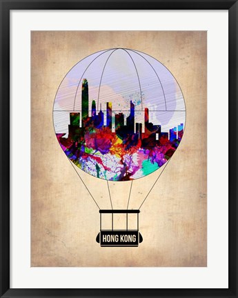 Framed Hong Kong Air Balloon Print