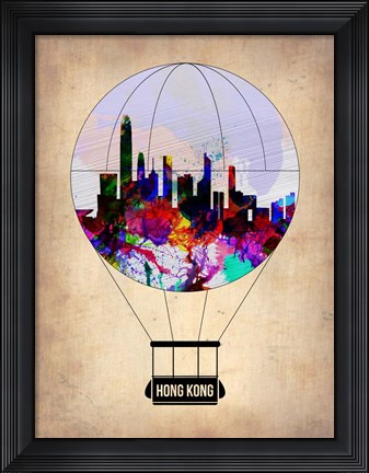 Framed Hong Kong Air Balloon Print