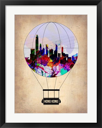 Framed Hong Kong Air Balloon Print