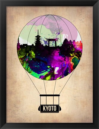 Framed Kyoto Air Balloon Print