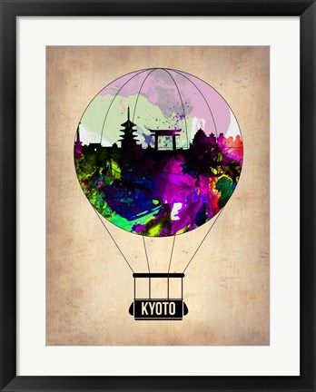 Framed Kyoto Air Balloon Print