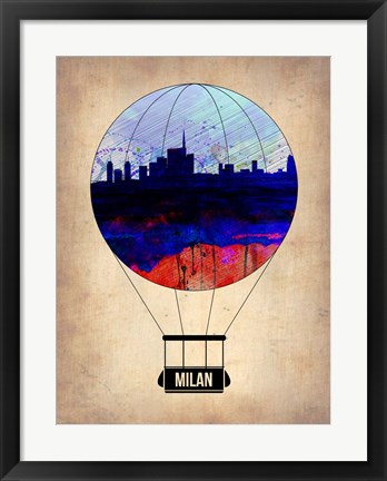 Framed Milan Air Balloon Print