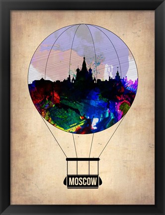 Framed Moscow Air Balloon Print