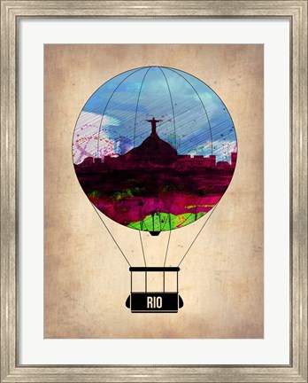 Framed Rio Air Balloon Print
