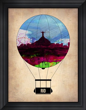 Framed Rio Air Balloon Print