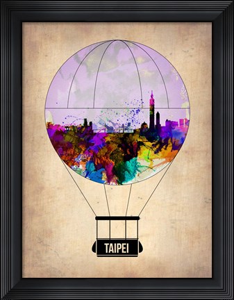 Framed Taipei Air Balloon Print