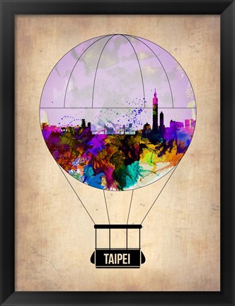 Framed Taipei Air Balloon Print