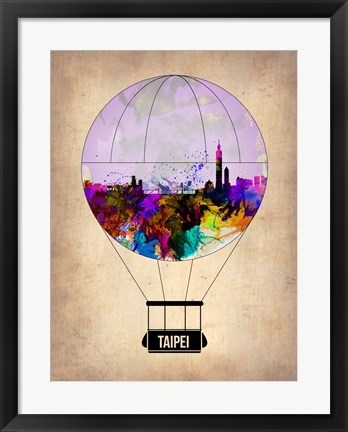 Framed Taipei Air Balloon Print