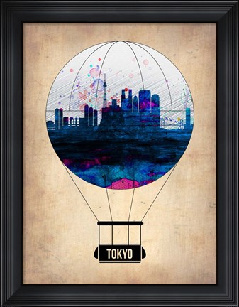 Framed Tokyo Air Balloon Print