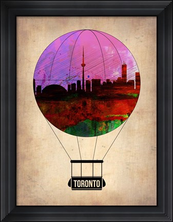 Framed Toronto Air Balloon Print