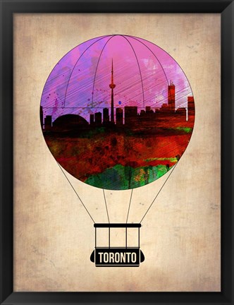 Framed Toronto Air Balloon Print