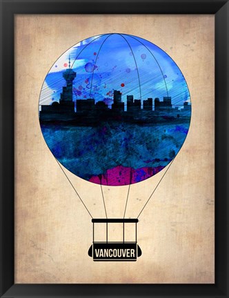 Framed Vancouver Air Balloon Print