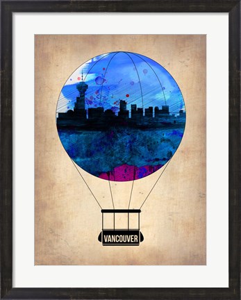 Framed Vancouver Air Balloon Print