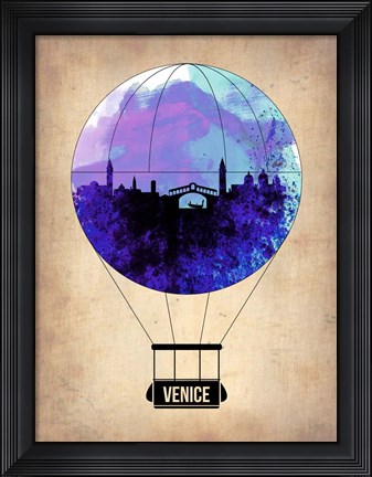 Framed Venice Air Balloon Print