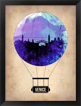 Framed Venice Air Balloon Print