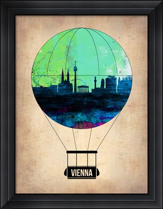 Framed Vienna Air Balloon Print