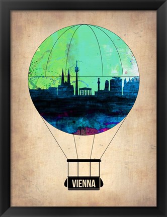 Framed Vienna Air Balloon Print