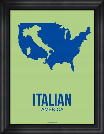 Framed Italian America 1 Print