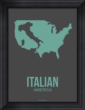 Framed Italian America 2 Print