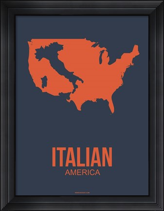 Framed Italian America 3 Print