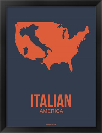 Framed Italian America 3 Print