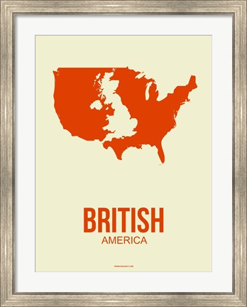 Framed British America 1 Print