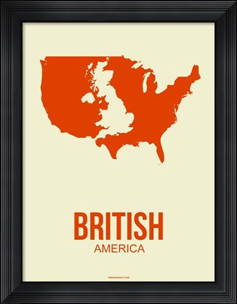 Framed British America 1 Print