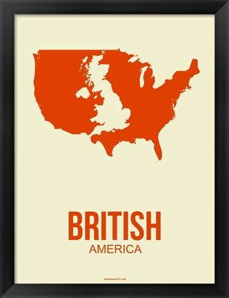 Framed British America 1 Print