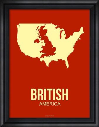 Framed British America 2 Print