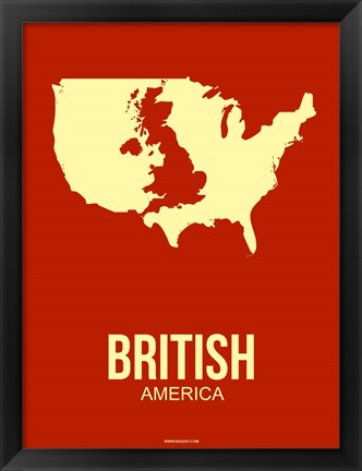 Framed British America 2 Print