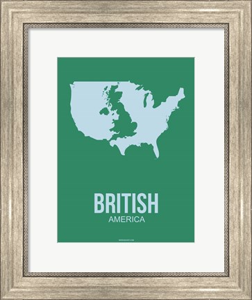 Framed British America 3 Print