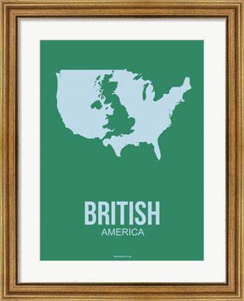 Framed British America 3 Print