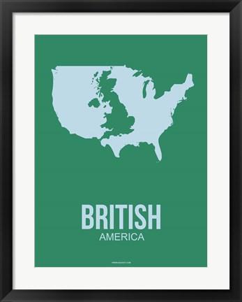 Framed British America 3 Print