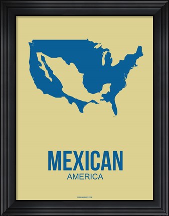 Framed Mexican America 3 Print