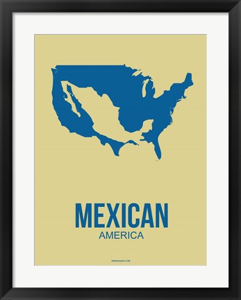 Framed Mexican America 3 Print