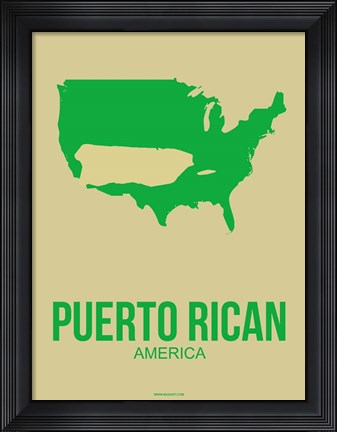 Framed Puerto Rican America 1 Print