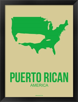 Framed Puerto Rican America 1 Print